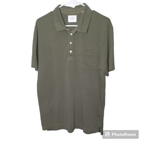 BILLY REID Classic Pocket Polo Shirt Cotton Olive Green XL